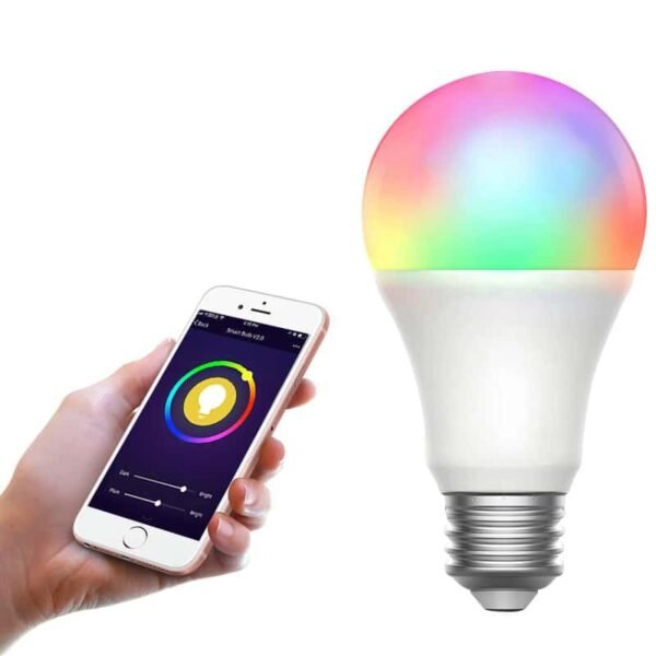 E27 E26 110v 220v  9w  Color Changing  Wifi Rgbcw Smart Light Bulb - Image 5