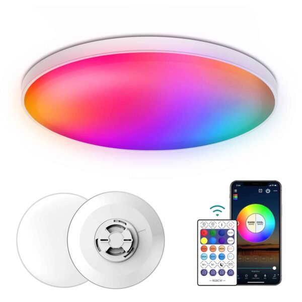 Round Led Ceiling Light With WIFI Smart Voice Control