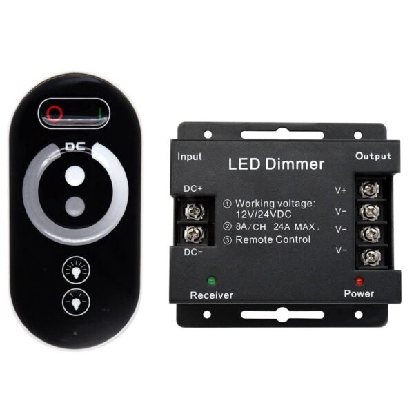 30a 12 Volt 24v 12v 48v Mono Led Strip Light Rf Remote Dimming Controller