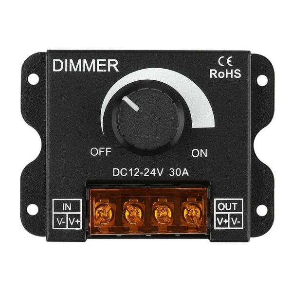 30a 12 Volt 24v 12v 48v Mono Led Strip Light Rf Remote Dimming Controller - Image 3