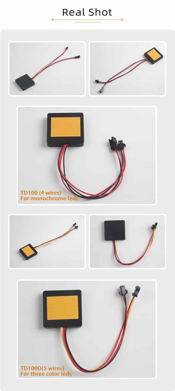 36W 3A One-Button  LED Smart Mirror Touch Dimmer Switch - Image 4